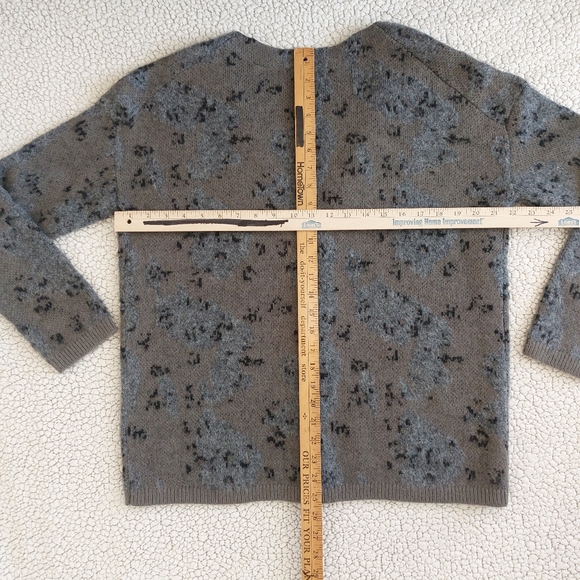 All Saints Wool Blend Mixed Media Texture Camo Cardi Women's Size S, oversized. - Picture 12 of 13